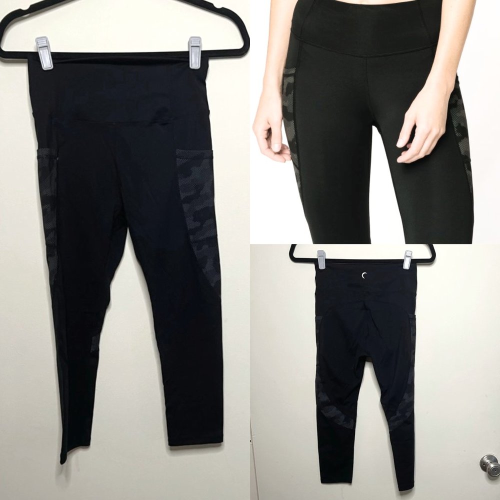 Black Camo Reflective Brilliant Capri 20”